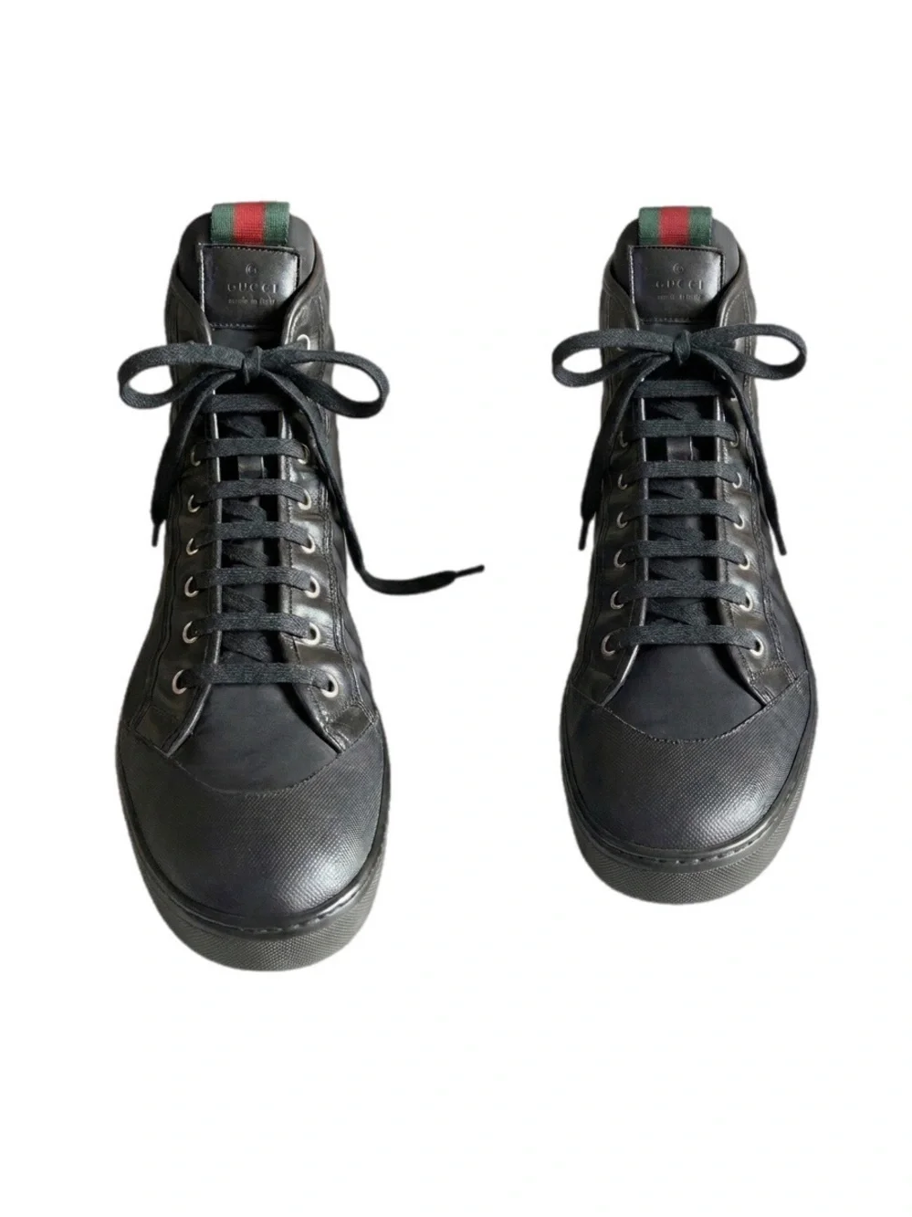 Gucci Nylon Interlocking G High-Top Sneaker